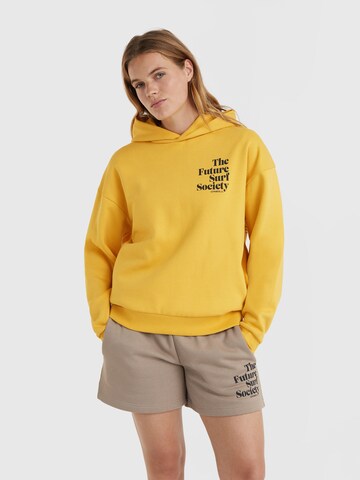 Felpa ' Future Surf Society' di O'NEILL in giallo: frontale