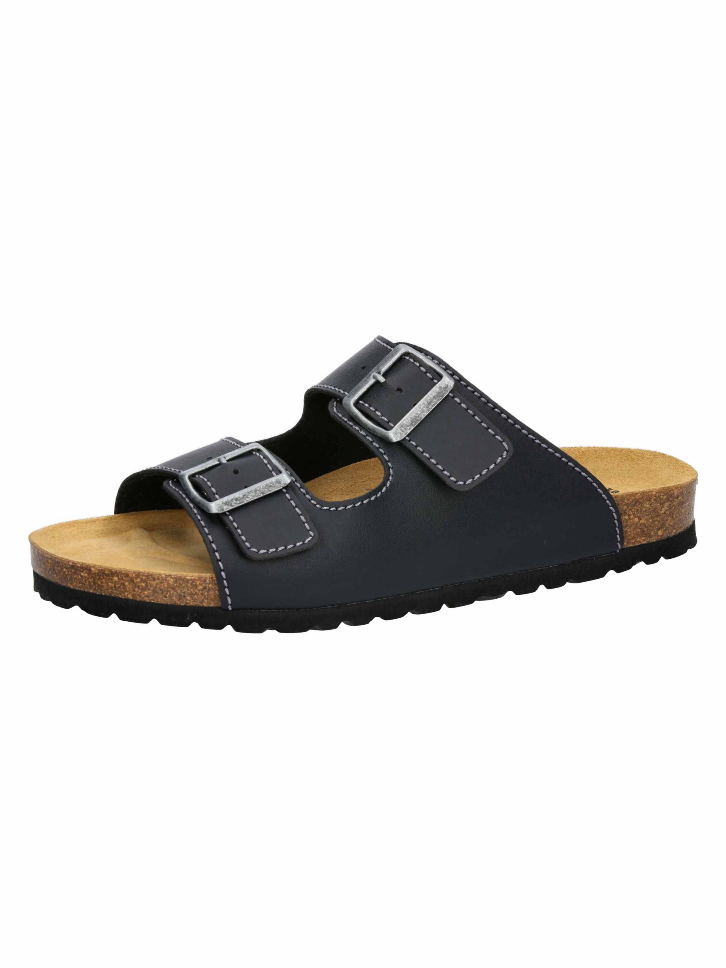 LICO Pantolette 'Natural Elefo' in Schwarz: Vorderseite
