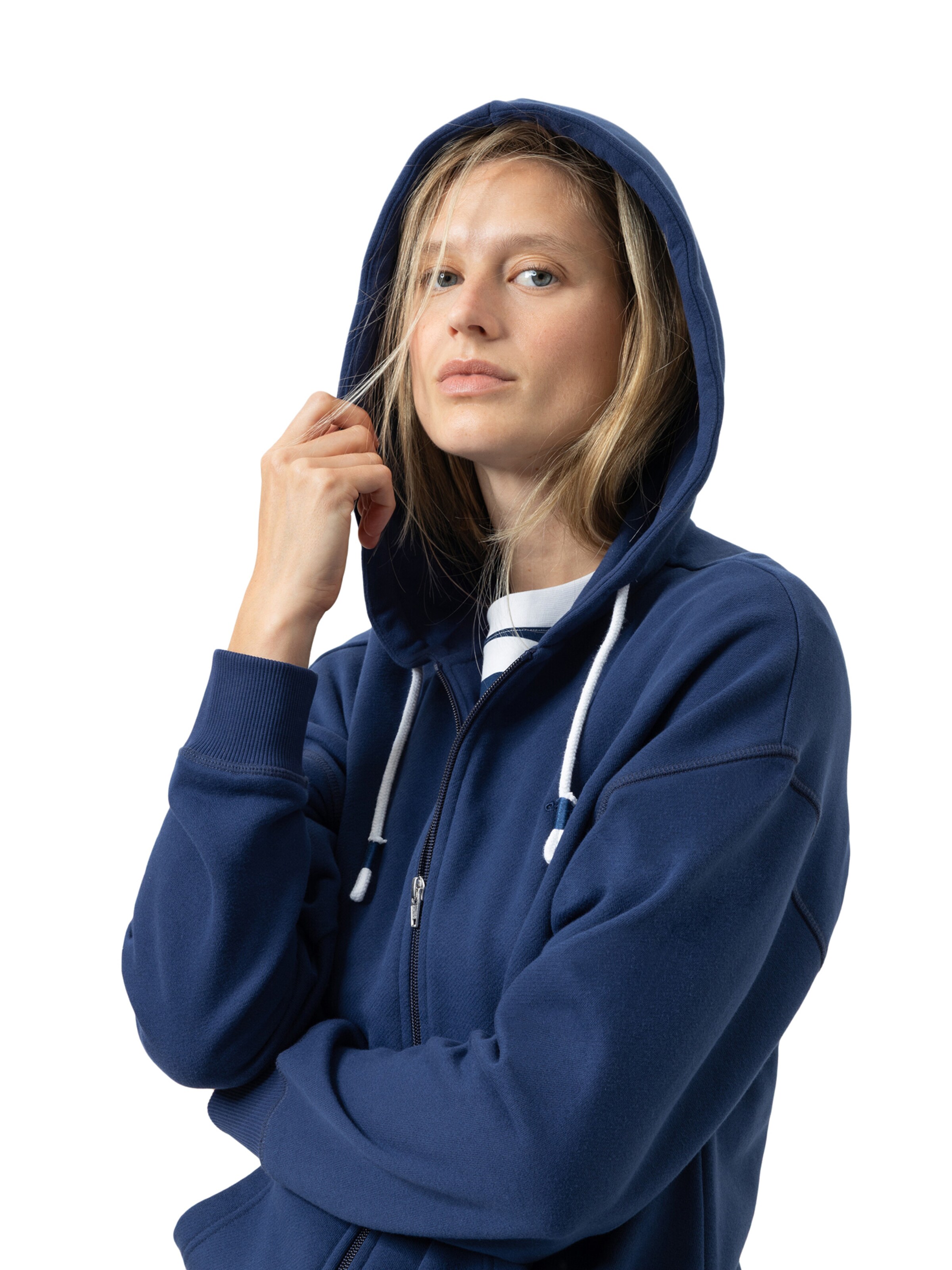 Mey Sweatjacke 'Mellow Cotton' in Blau