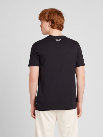 UNDER ARMOURTehnička sportska majica 'Foundation' - crna boja