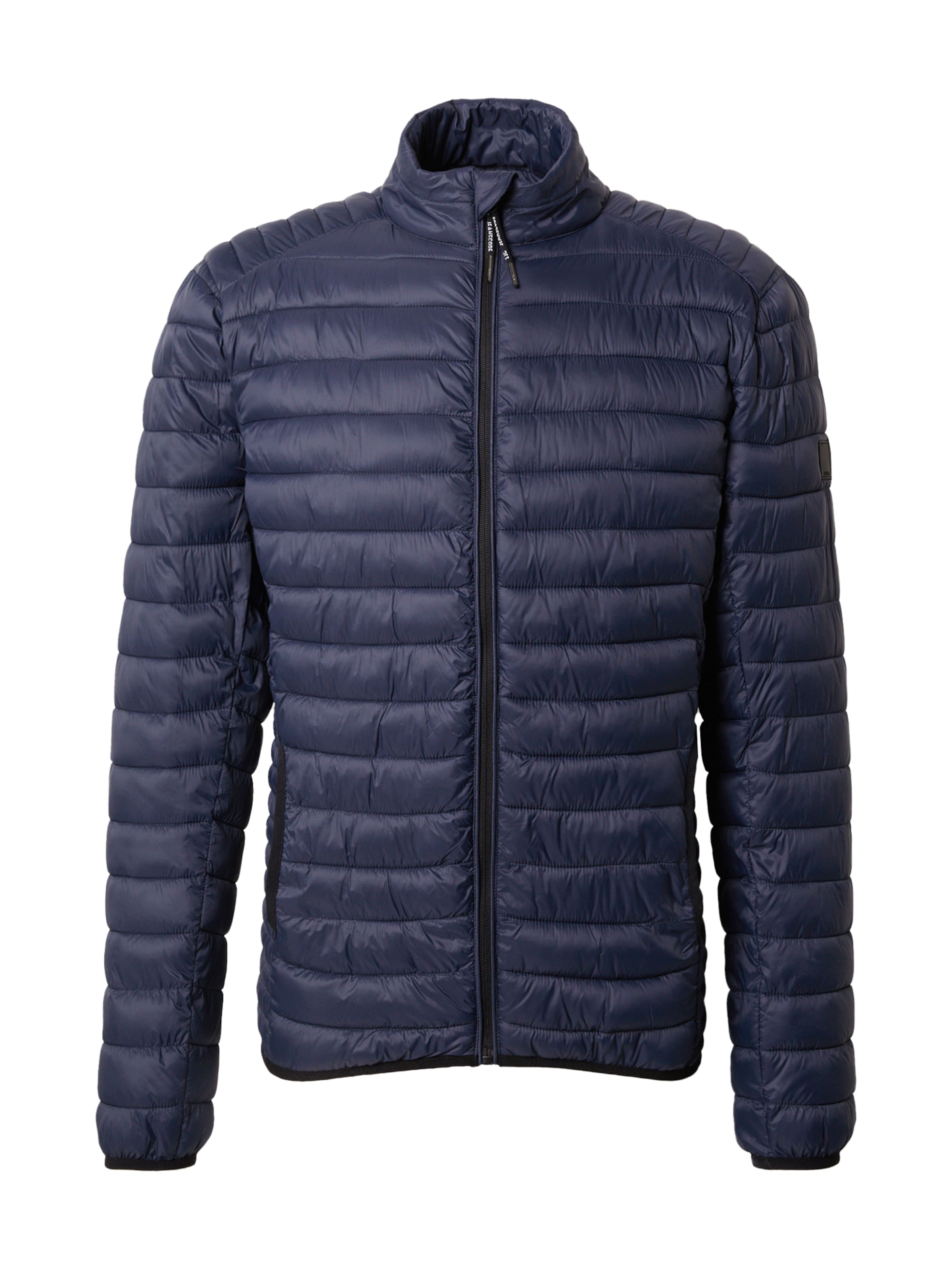 INDICODE JEANS Regular fit Between-Season Jacket 'Amare' in Blue: front