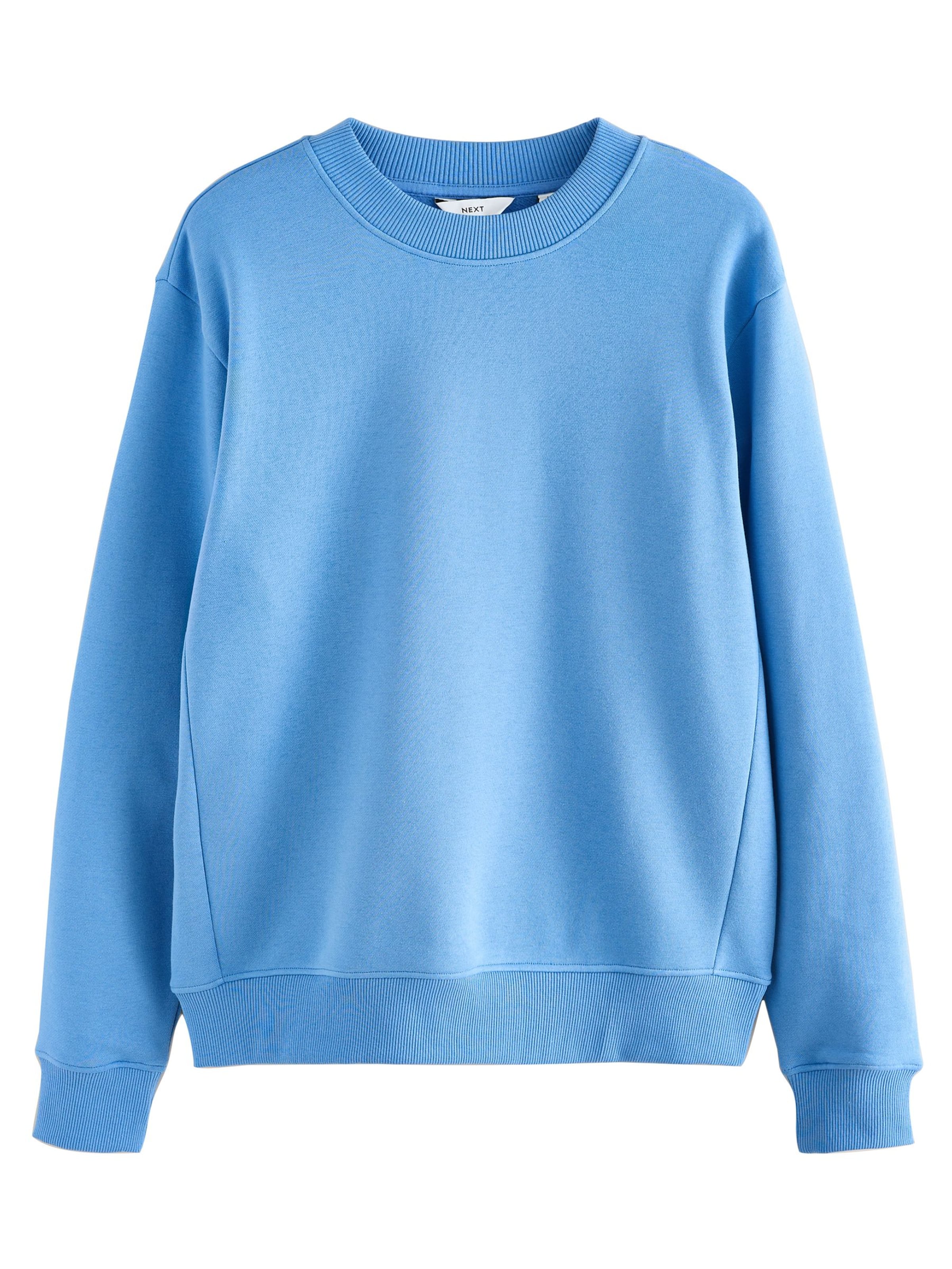 Next Sweatshirt i blå: framsida