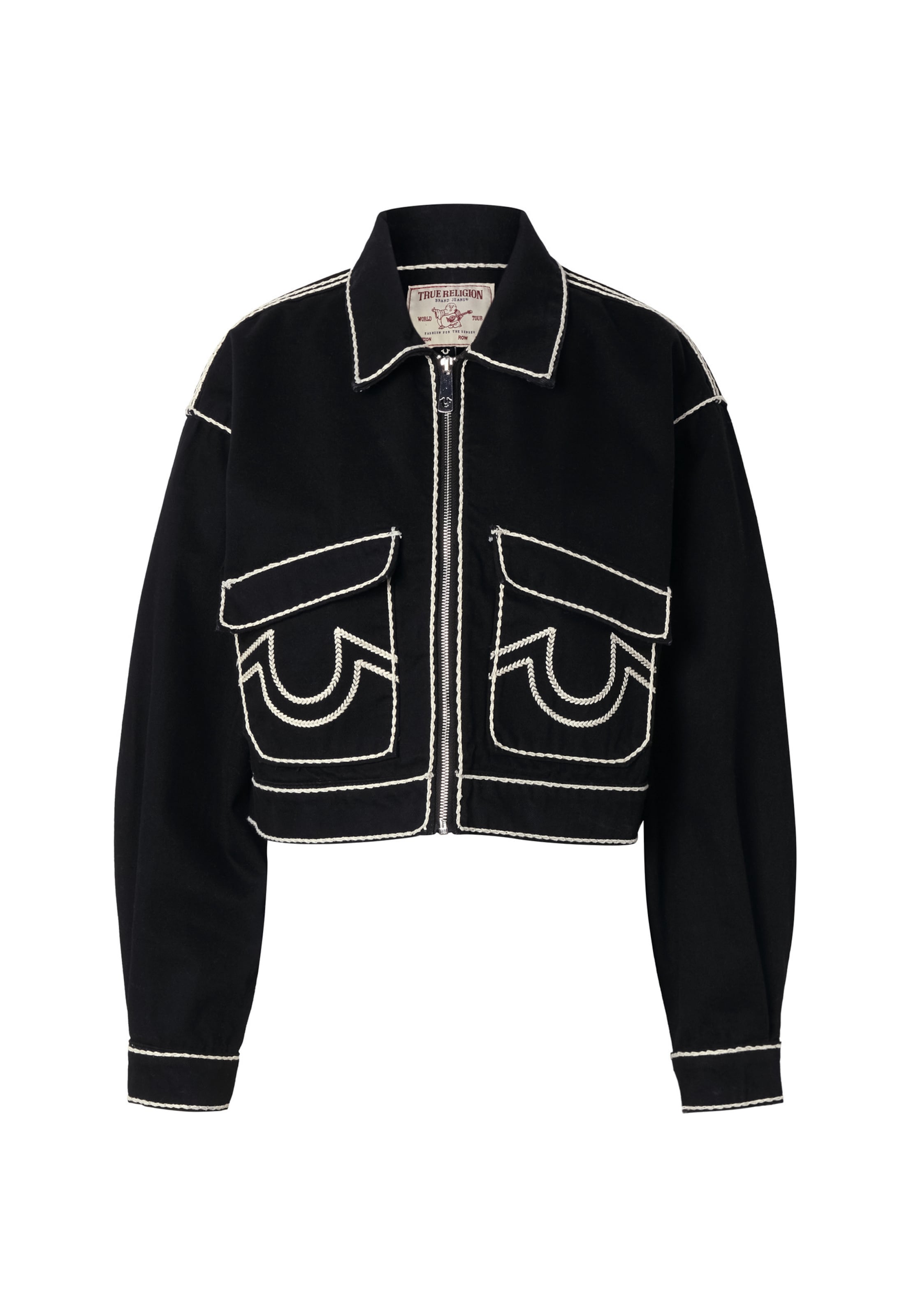 Giacca di mezza stagione di True Religion in nero: frontale
