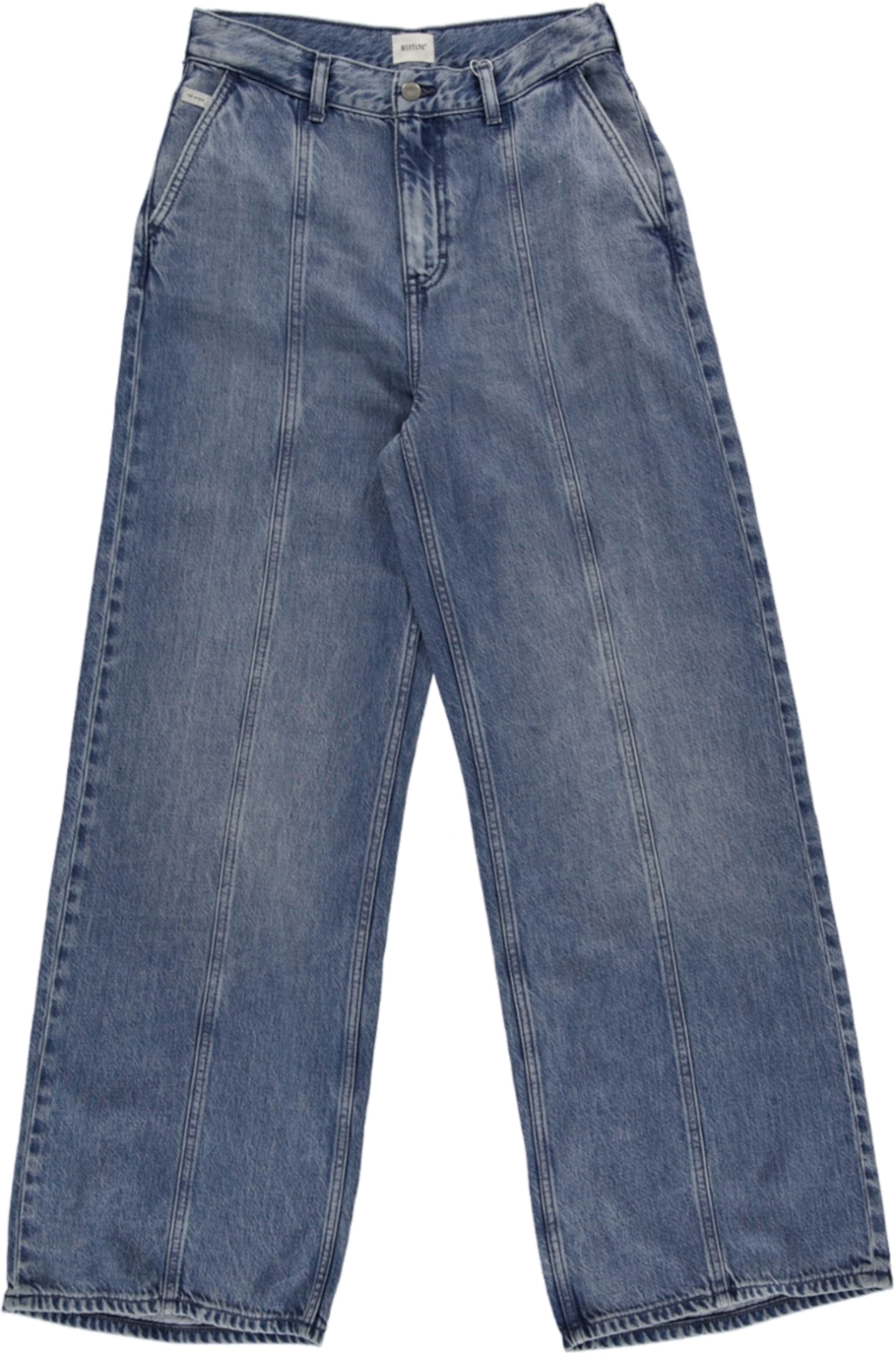 MUSTANG Wide leg Jeans 'LUISE' i blå: framsida