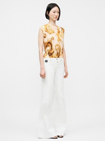 Versace Jeans Couture Πλεκτό τοπ σε λευκό