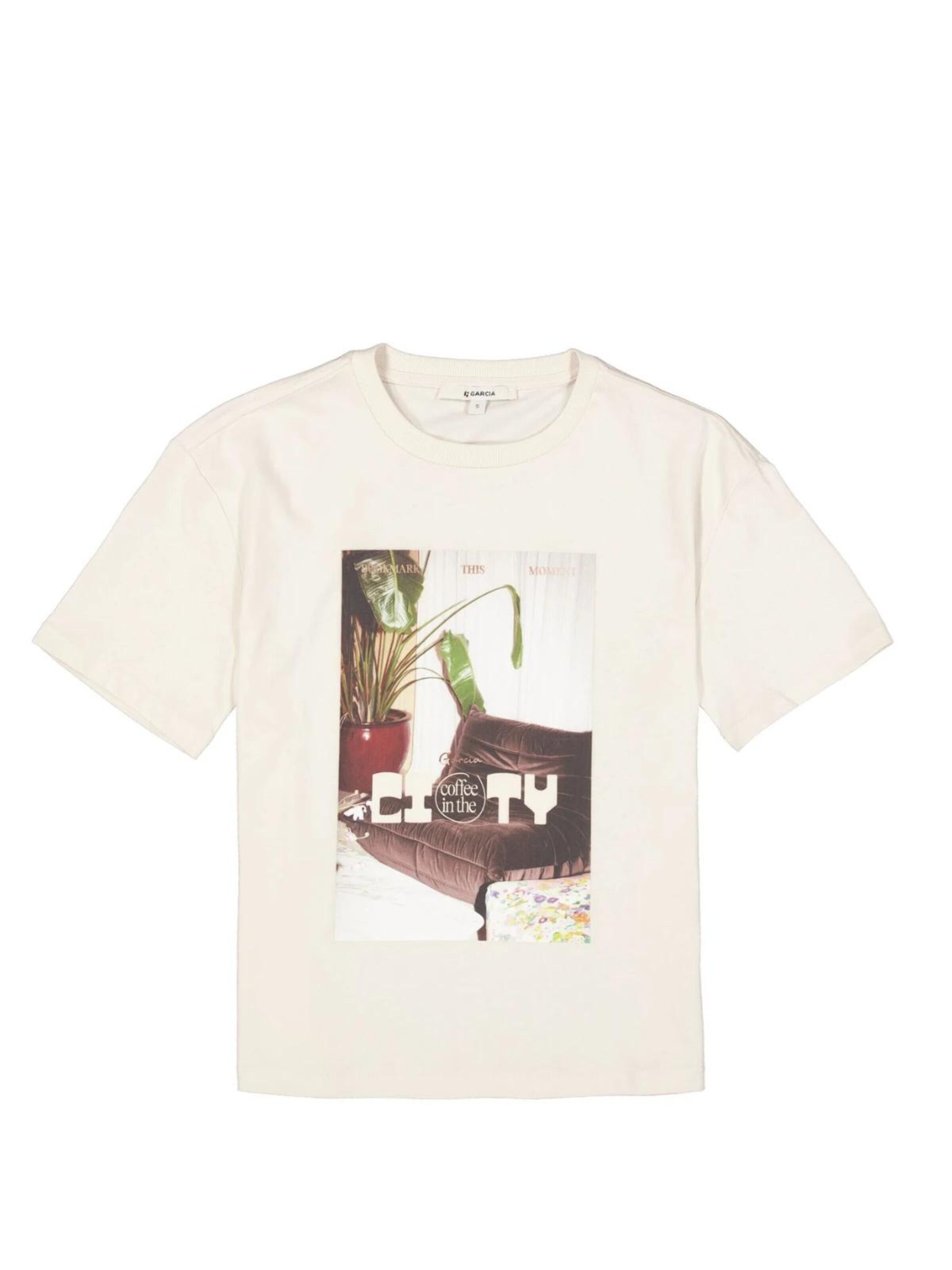 GARCIA Shirt 'Garcia - Dames t-shirt' in Beige: front