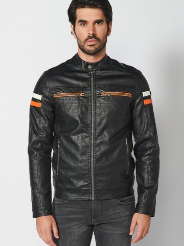 KOROSHI Between-season jacket in Black: front