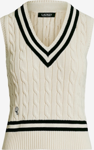 Lauren Ralph Lauren Vyšívaný top - Béžová: predná strana