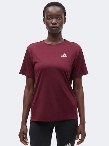 ADIDAS PERFORMANCE Λειτουργικό μπλουζάκι σε κόκκινο: μπροστά
