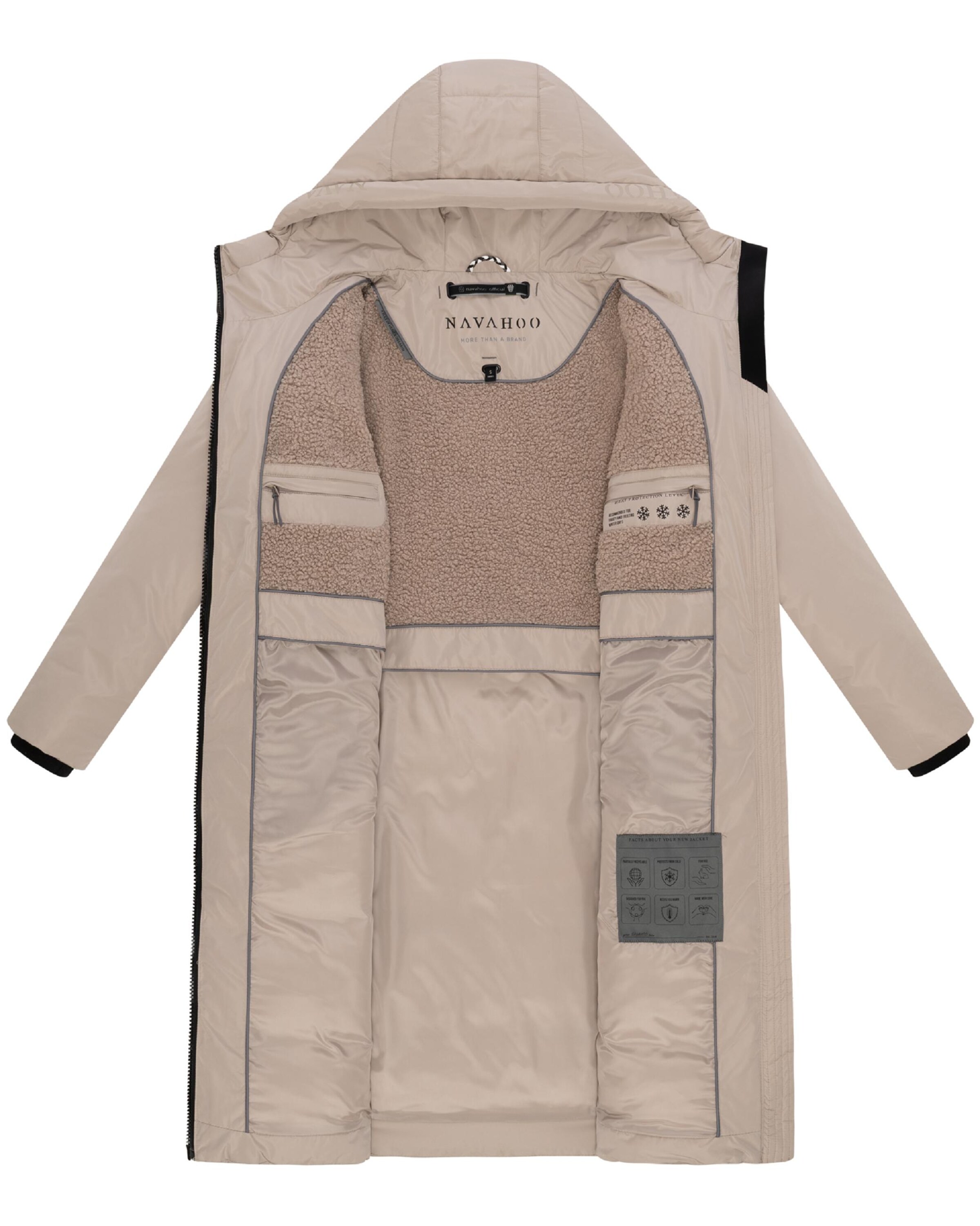 NAVAHOO Płaszcz zimowy 'Herbstnebel 14' w kolorze brązowy