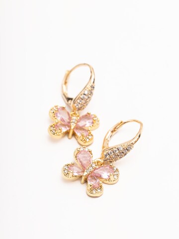 Secret Stones Ohrringe in Gold: Vorderseite