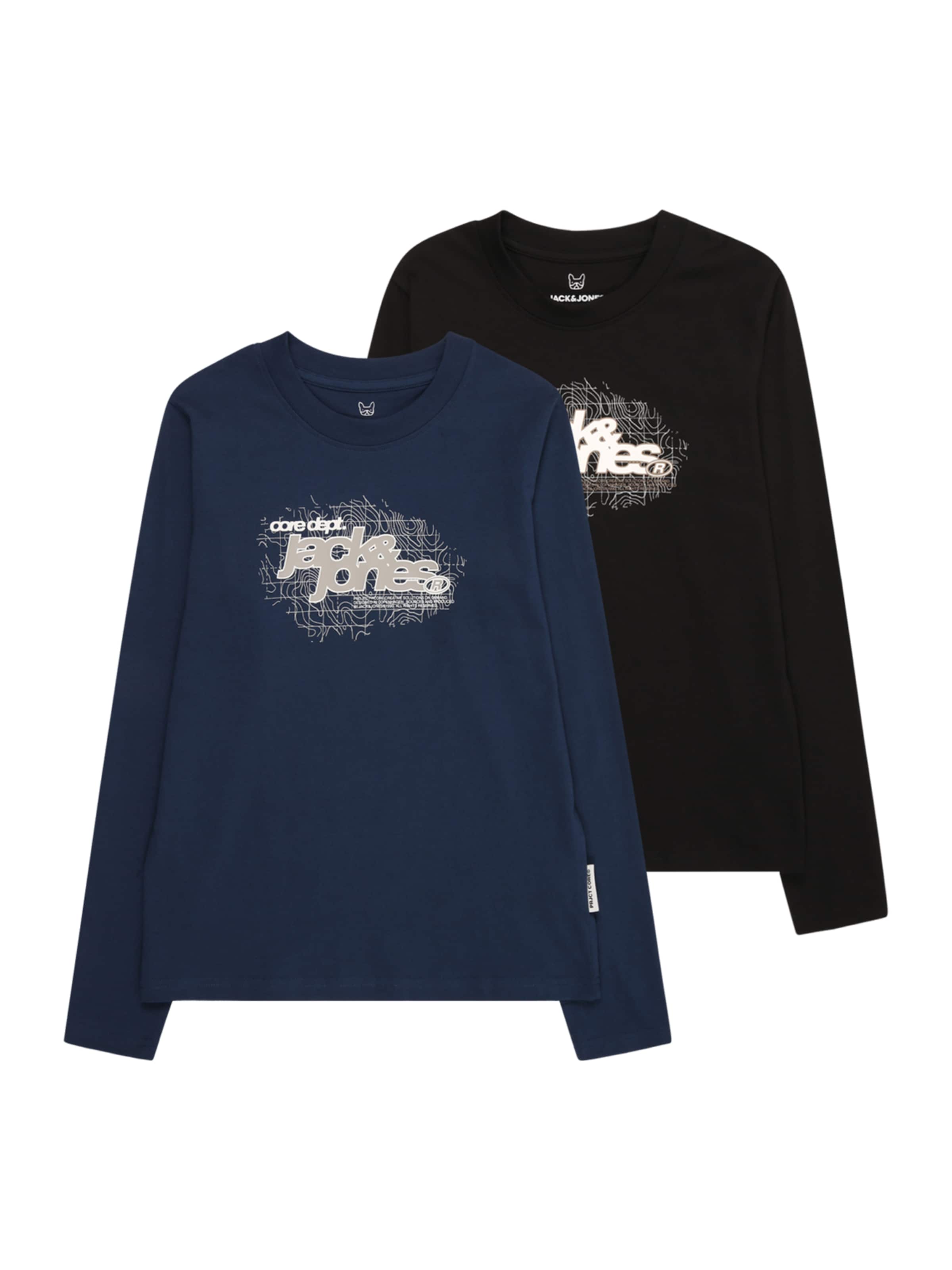 Jack & Jones Junior Shirt 'JCOGRID' in Blue: front