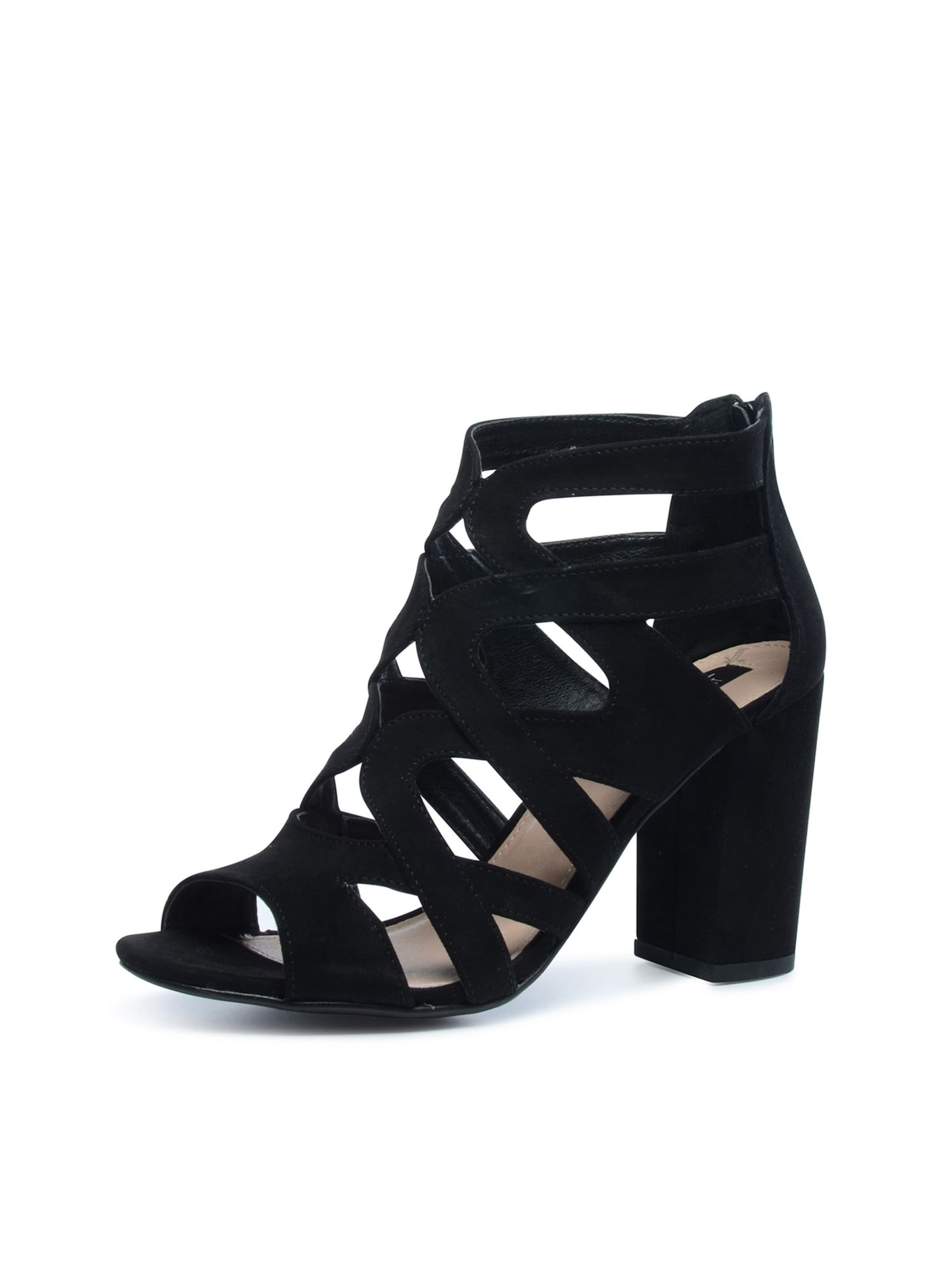 Sandales SACHA en noir : devant