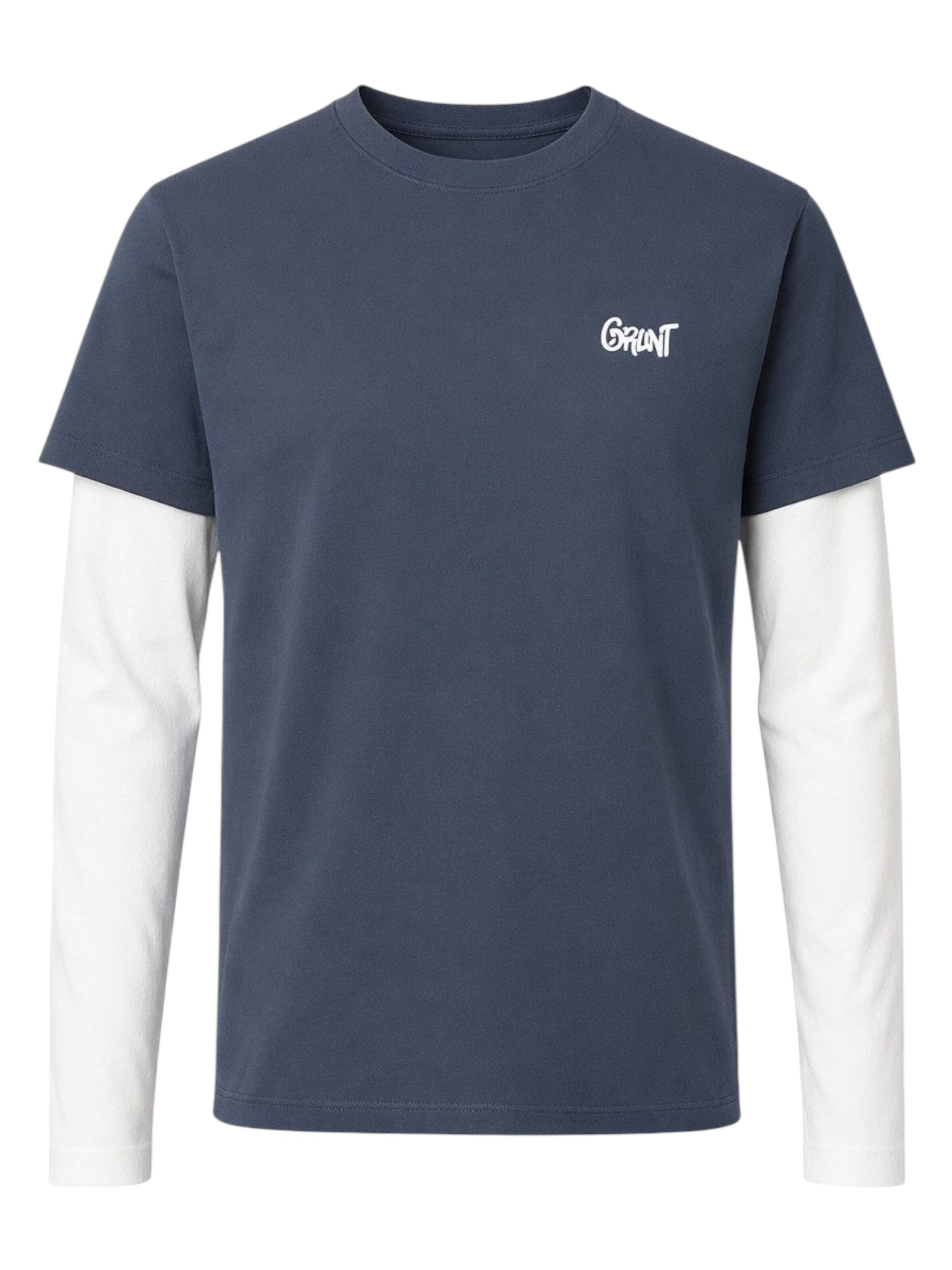 GRUNT Shirt 'GRUNT GRANTO LS TEE ist ein stylisches Langarmshirt für Jungen' in Grey: front