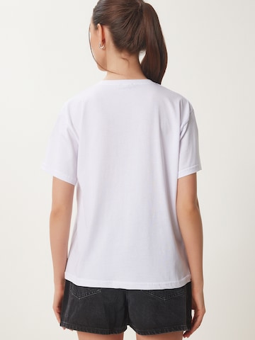 Happiness İstanbul Μπλουζάκι σε λευκό