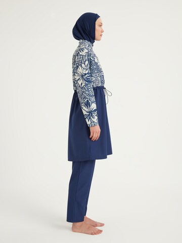 Riva Mera by Marina High neck Badeanzugkleid 'Riva Mera by Marina R2504' in Blau