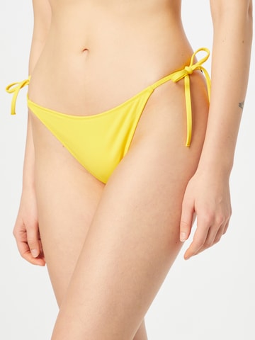 Calvin Klein Swimwear Bikini Bottoms in Yellow: front