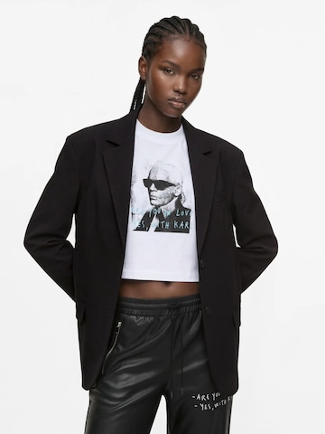 KARL LAGERFELD JEANS - Blazer 'Pietro Terzini' em preto: frente