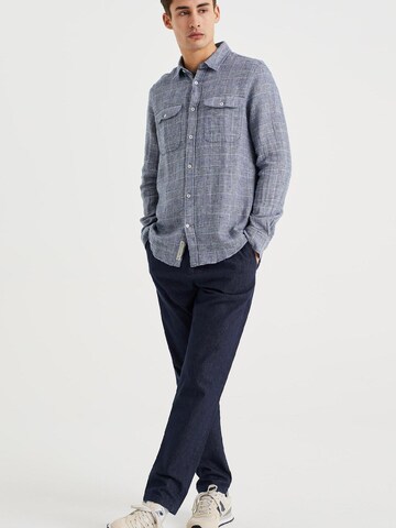 WE Fashion - Regular Fit Camisa em azul