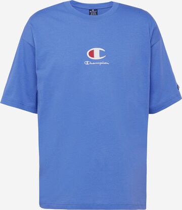 T-Shirt Champion Authentic Athletic Apparel en bleu : devant