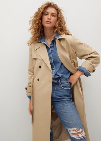 MANGO Mantel 'Angela-I' in Beige