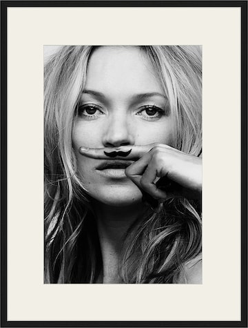 Liv Corday Image 'Mustache' in Black: front