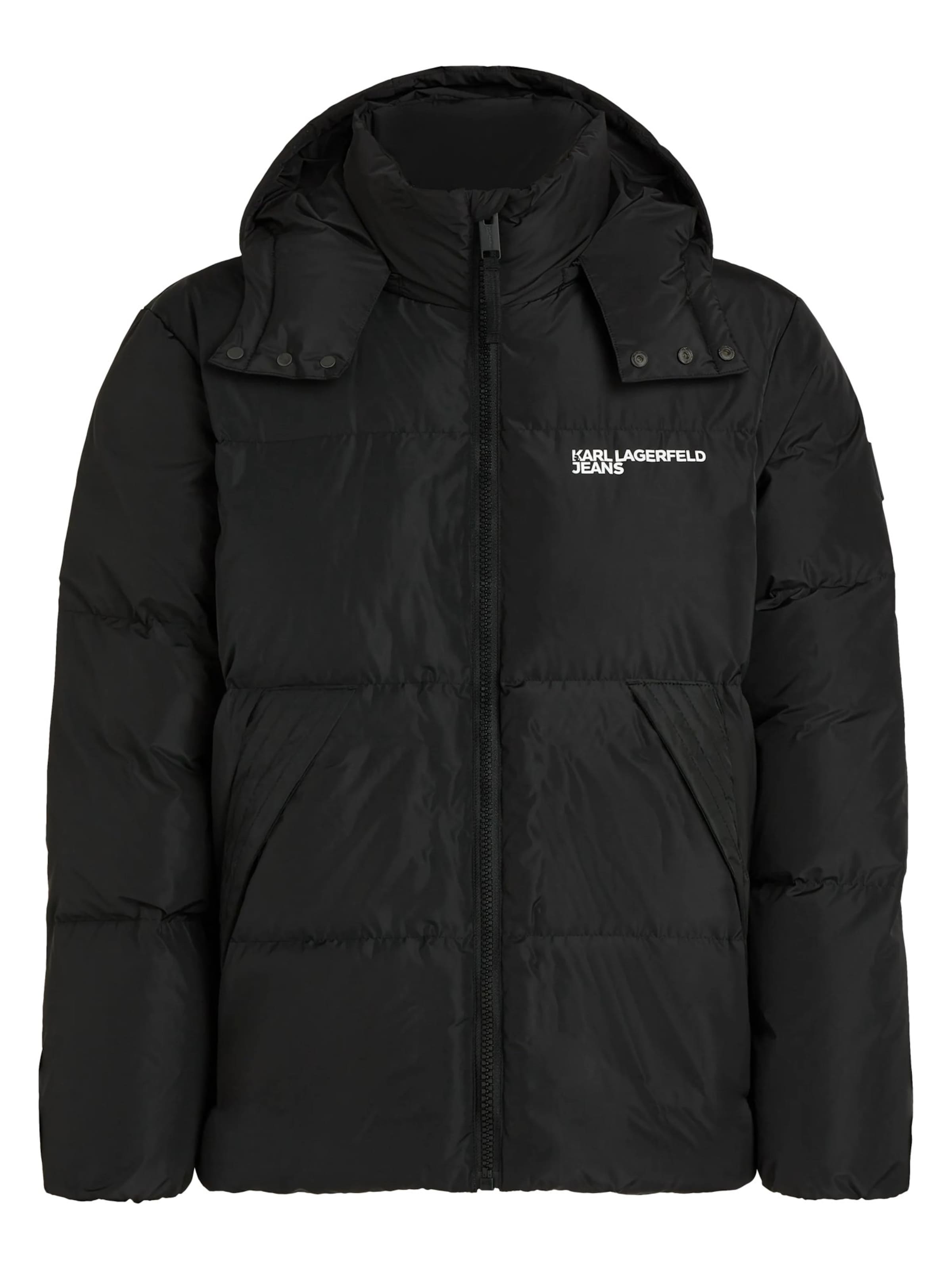 Giacca invernale di KARL LAGERFELD JEANS in nero: frontale
