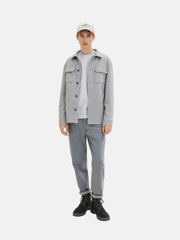 TOM TAILOR DENIM Sweatshirt in Grey