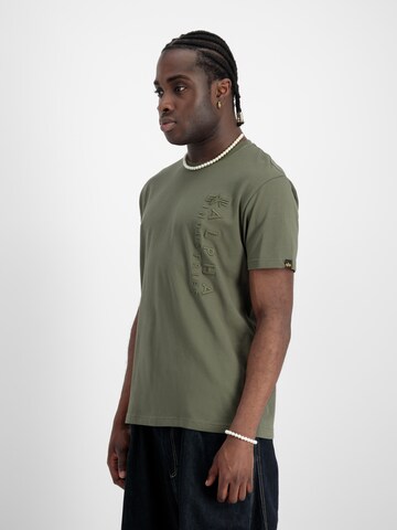 Tricou de la ALPHA INDUSTRIES pe verde