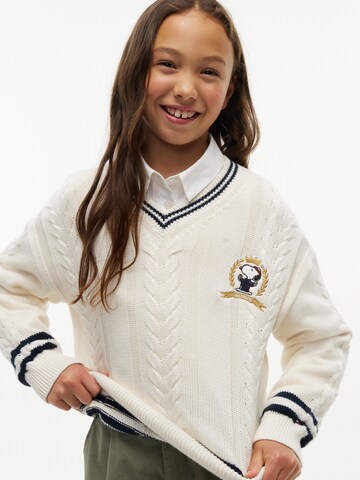 Pulover 'PEANUTS' de la TOMMY HILFIGER pe bej