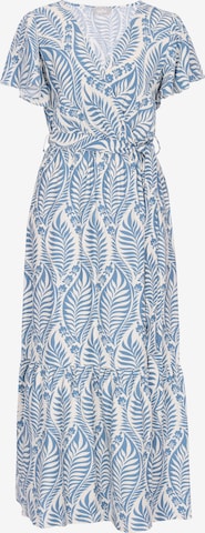 Usha - Vestido em azul: frente