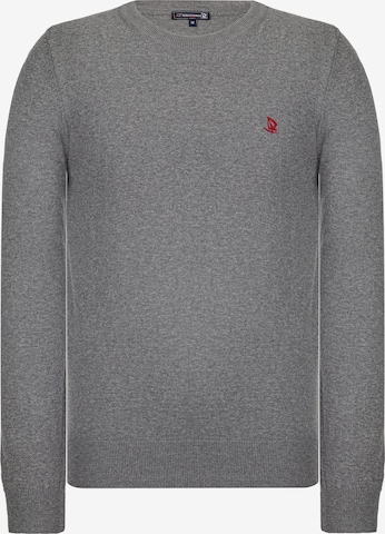 Pull-over Giorgio di Mare en gris : devant