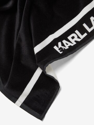 Prosop de plajă 'Ikonik' de la Karl Lagerfeld pe negru