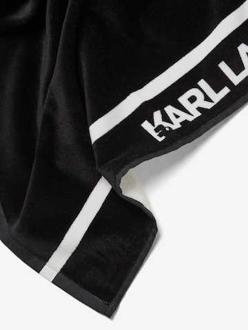 Karl Lagerfeld Plážová osuška 'Ikonik' - Čierna