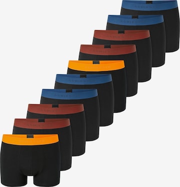 SCHIESSER Boxershorts '95/5 Organic Cotton' in Zwart: voorkant