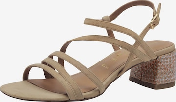 Tamaris Strap sandal in Brown: front