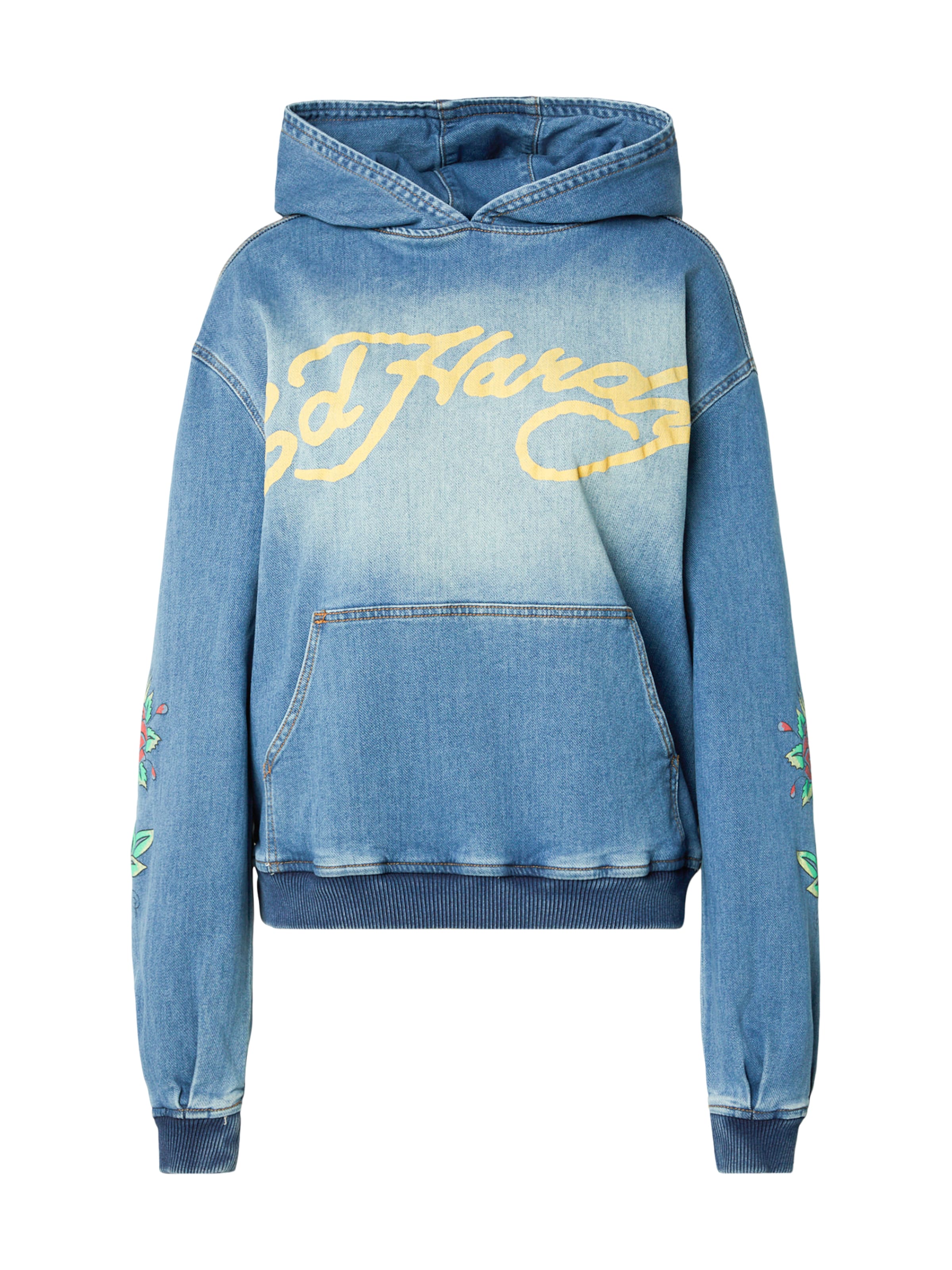 Ed Hardy Tréning póló - kék: elől