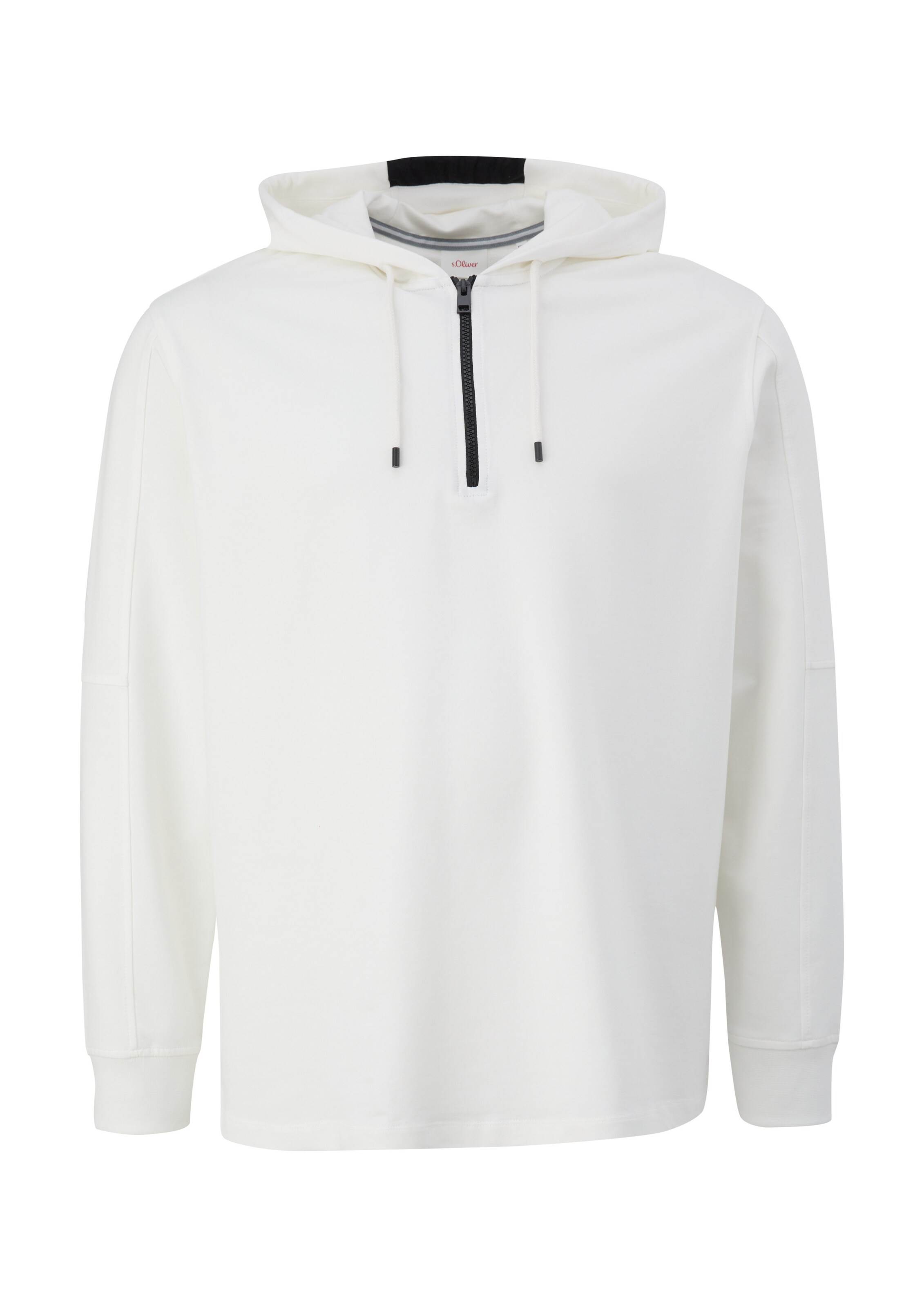 s.Oliver Men Big Sizes Sweatshirt in White: front
