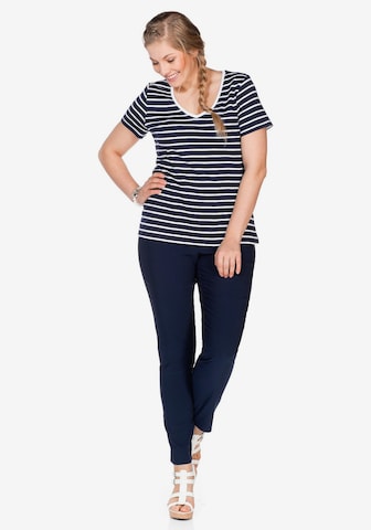 SHEEGO Slimfit Broek 'Bengalin' in Blauw