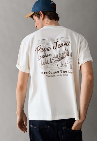 Maglietta 'Jax' di Pepe Jeans in bianco: frontale
