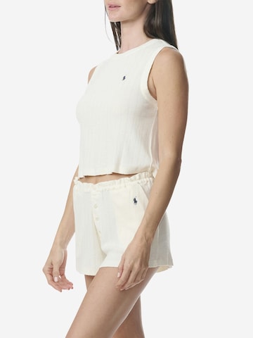 Polo Ralph Lauren Pajama ' Polo Pointelle ' in White