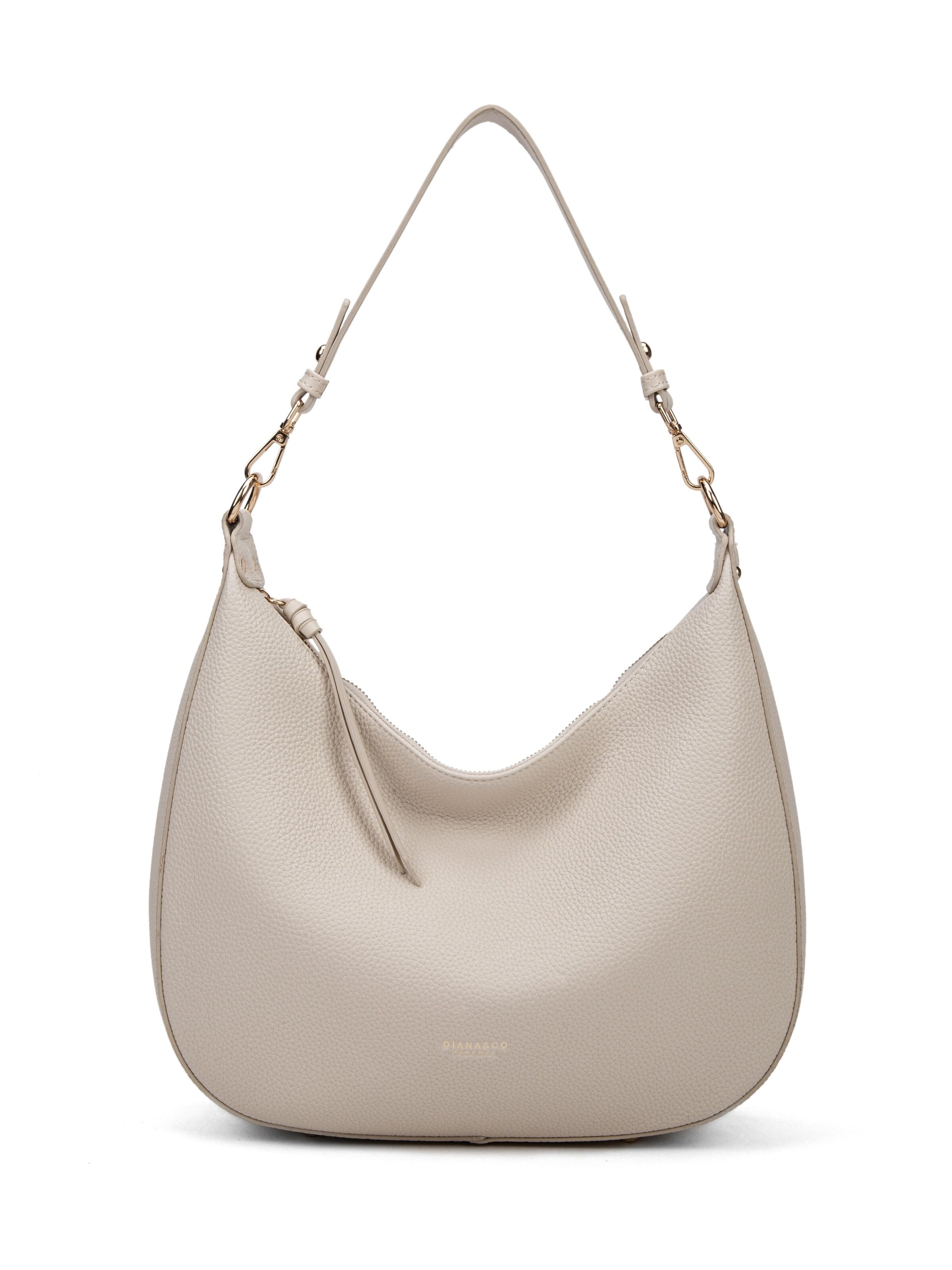 Borsa a spalla di Diana&Co. in beige: frontale