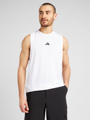 Maglia funzionale 'D4T Workout' di ADIDAS PERFORMANCE in bianco: frontale