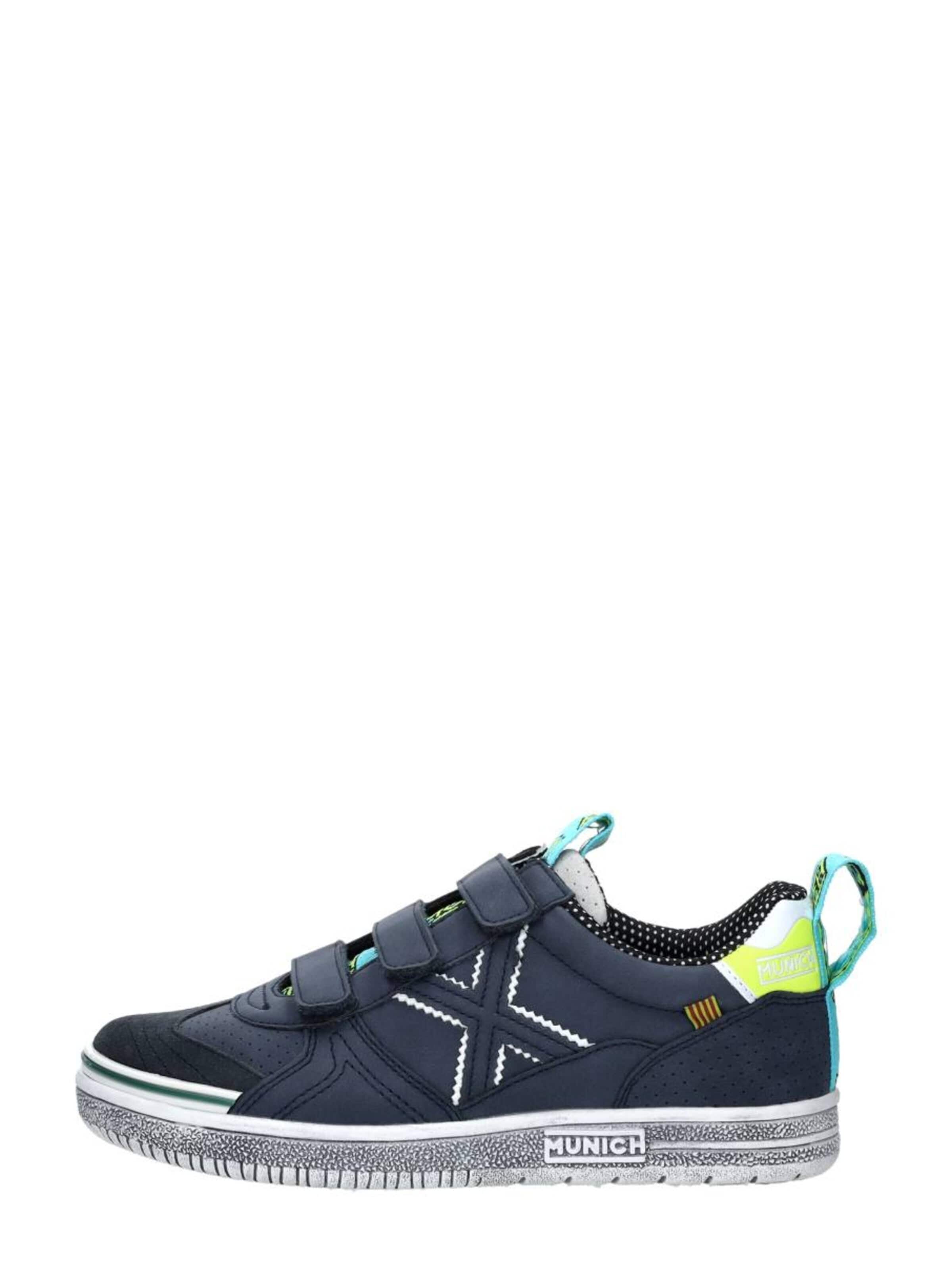 MUNICH Sneakers 'Klittenband Laag' in Blauw: voorkant