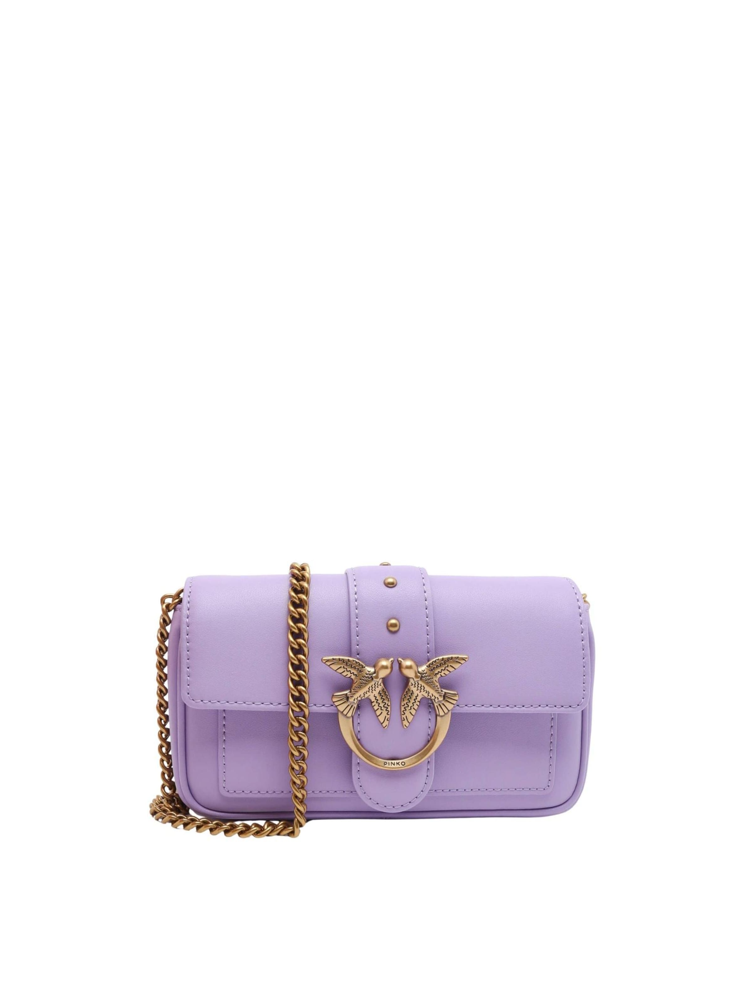 Borsa a spalla '100061 A0F1 PE26' di PINKO in lilla: frontale