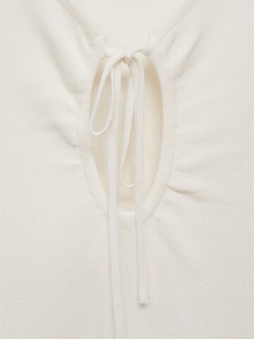 MANGO Knitted Top 'FORAT' in Beige