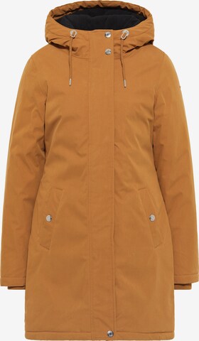 Manteau fonctionnel usha BLUE LABEL en marron : devant