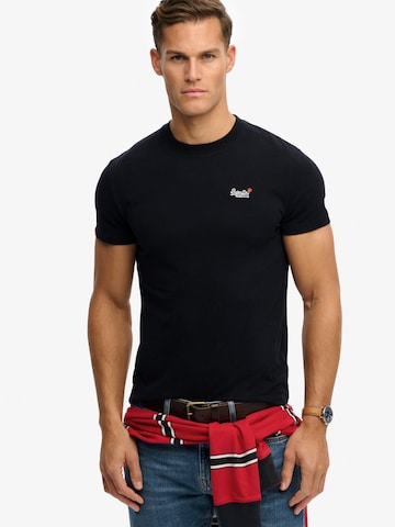 Superdry & Co Paita 'ESSENTIAL' värissä musta: etupuoli