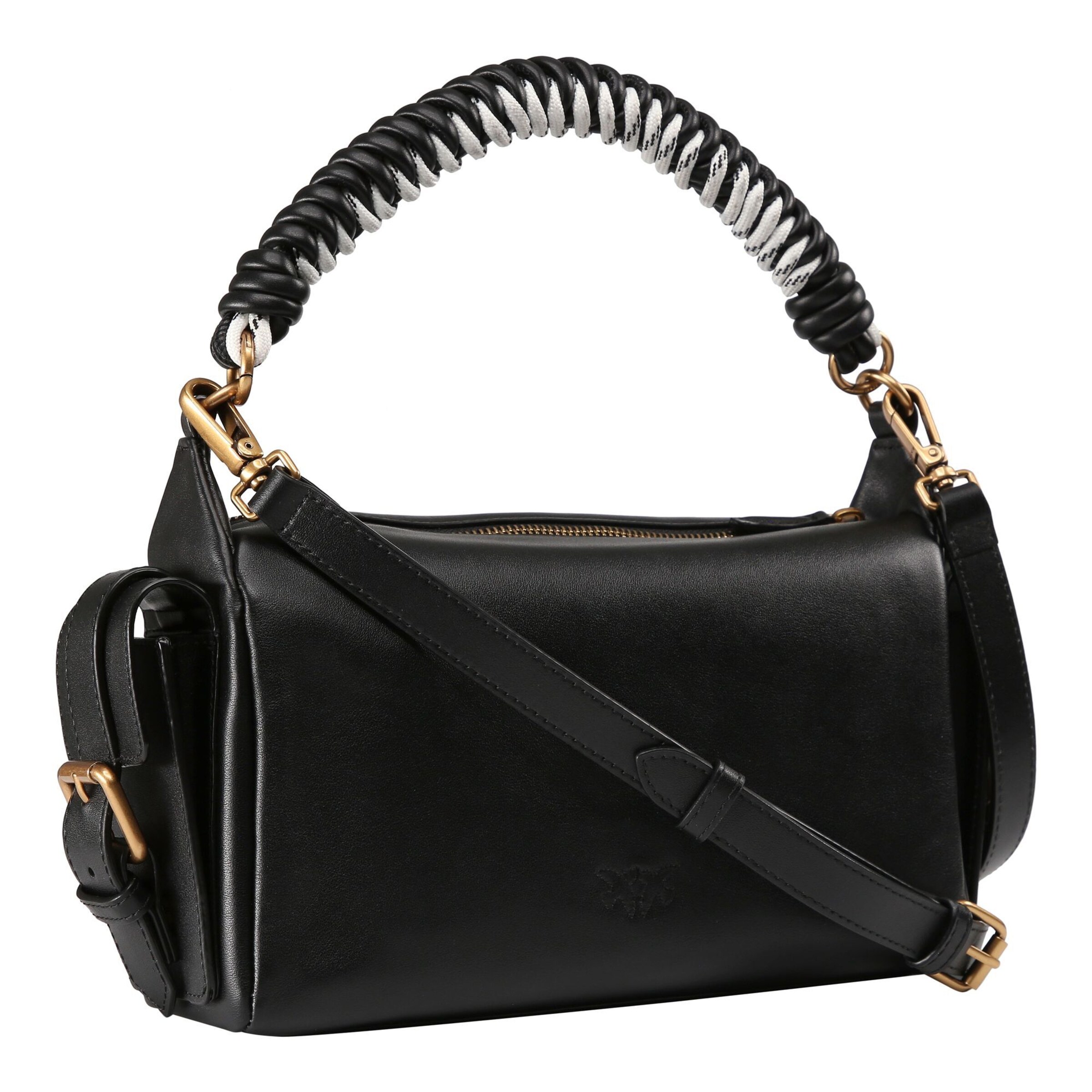 PINKO Schultertasche 'Cargo' in Schwarz