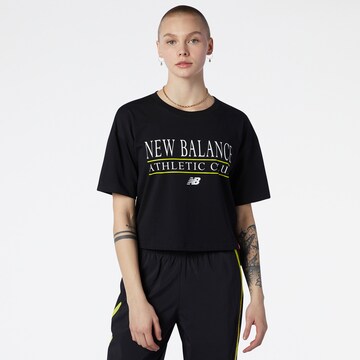 new balance Performance Shirt in Black: front